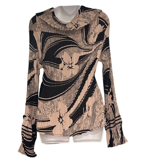 Jennifer L Lloyd Lace up Blouse size “L” - Picture 2 of 6